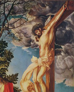 Yksityiskohta The Crucifixionista, 1503 öljy paneelissa, katso 154025